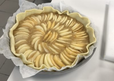 Tarte aux pommes réalisée par les élèves